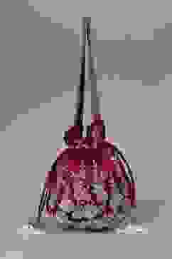 Maroon Fabric Potli Bag image number 1