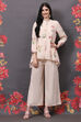 Off White Viscose Co-ord Set image number 5