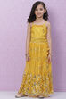 Yellow Art Silk Lehenga image number 3