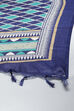 Blue Cotton Machine Embroidered Unstitched Suit Set image number 3