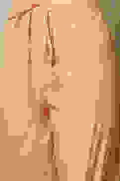 Peach Cotton A-Line Kurta Palazzo Suit Set image number 3