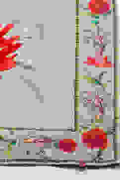 Rohit Bal Green Chanderi Silk Printed Saree With Blouse image number 1