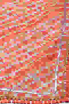 Aqua & Coral Cotton A-Line Kurta Garara Suit Set image number 3