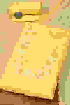 Yellow Organza Unstitched Suit set image number 0