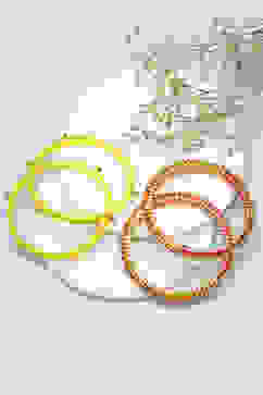 Olive Green Pink Bangles image number 1