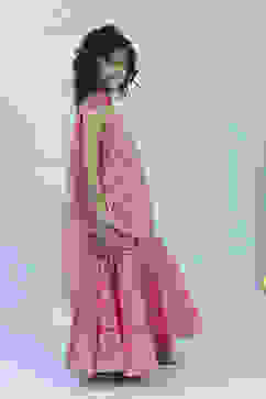 Pink Cotton Printed Strappy Suit Set image number 5