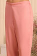 Pink Silk Embroidered Straight Suit Set image number 6