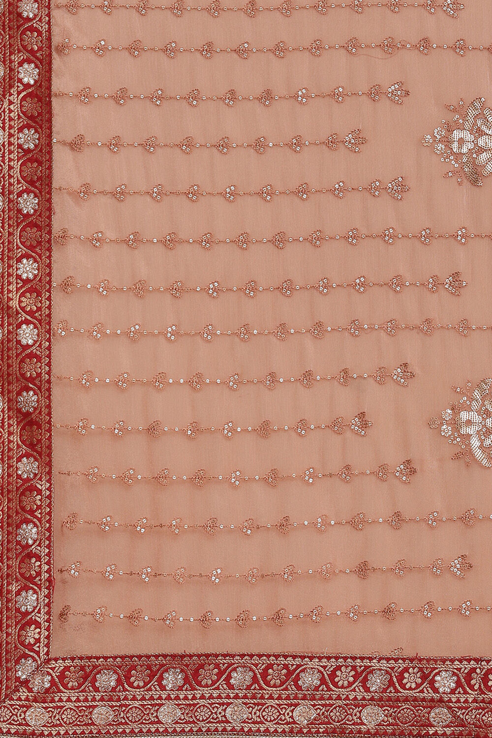 Blue Silk Blend Digital Print Unstitched Suit Set image number 3