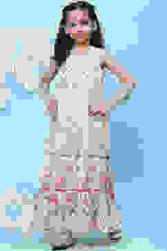 Off White Cotton Straight Jumpsuit image number 0