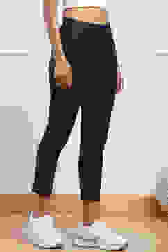 Navy Cotton Slim Pants image number 3