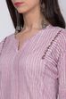 Pink Cotton A-Line Kurta Palazzo Suit Set image number 1