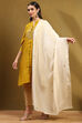 Off White Polyester Dupatta image number 2