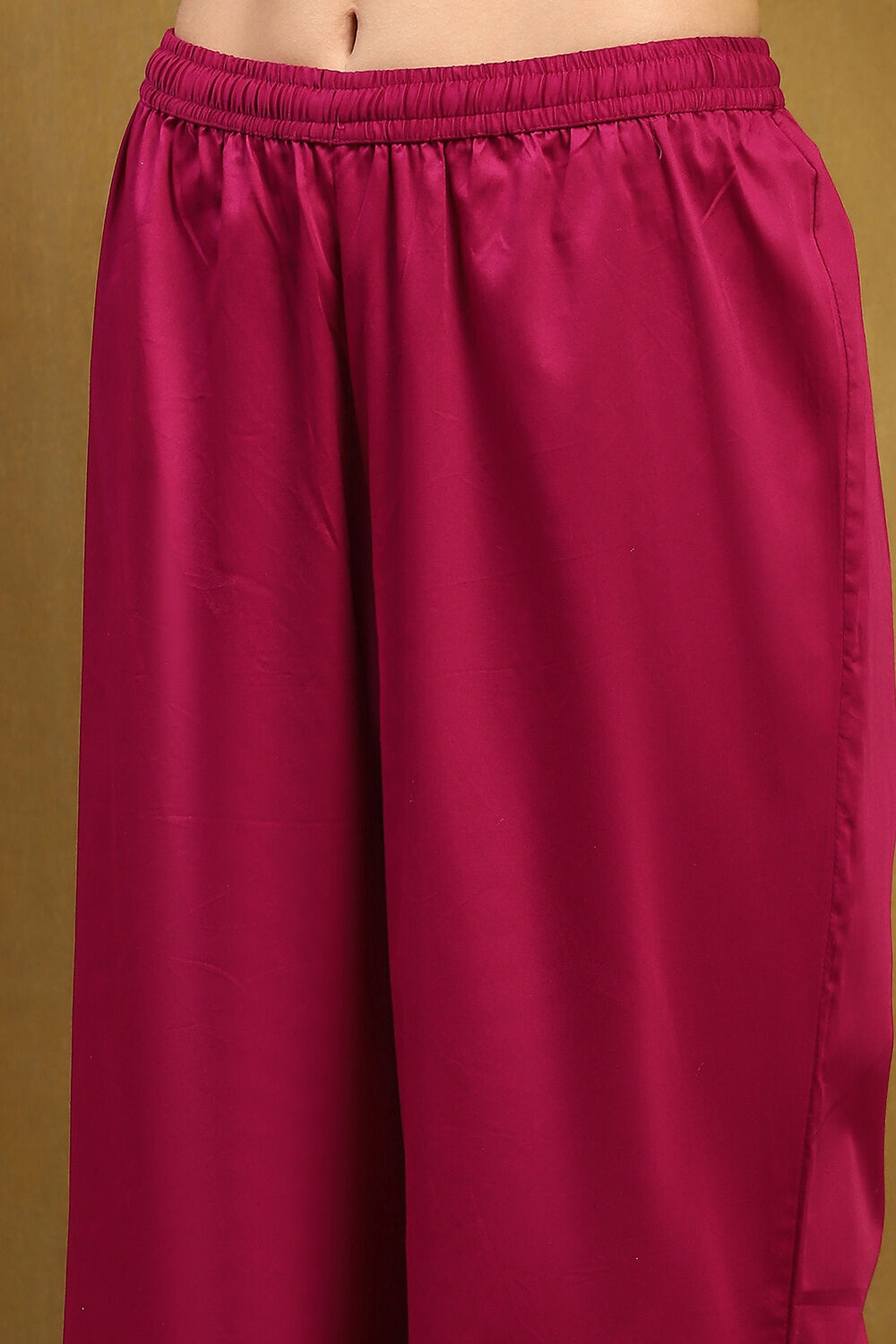 Berry Pink Yarn Dyed Kalidar Suit Set image number 2