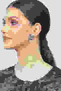 Silver Oxidised Earrings image number 3