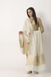 Ivory Art Silk Dupatta image number 0