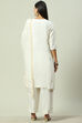 Turquoise Straight Kurta Palazzo Suit Set image number 4