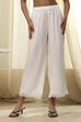Off-White Viscose Solid Straight Palazzo image number 5