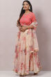 Mango Yellow Poly Cotton Lehenga Set image number 5