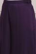 Purple Viscose Blend Straight Printed Kurta Pants Set image number 2