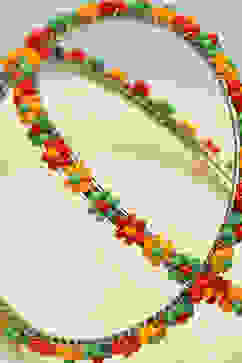 Multicolour Metal & Beads Kids Bangles image number 1