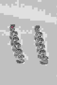 Pink Brass Earrings image number 2