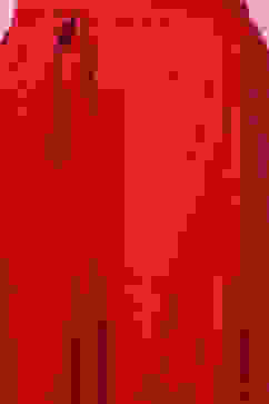 Red Cotton Flared Kurta Set image number 2