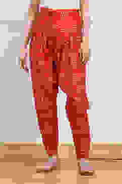 Red Cotton Printed Salwar image number 4