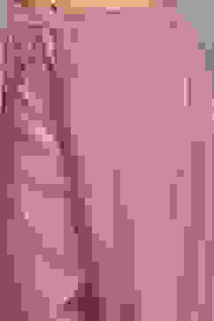 Light Mauve Cotton Blend Straight Kurta Palazzo Suit Set image number 3