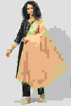 Gold Art Silk Yarndyed Dupatta image number 2