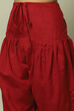 Red Flex Machine Embroidered Unstitched Suit Set image number 6