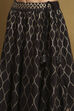 Black Shantoon Block Printed Festive Skirt image number 1
