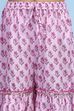 Pink Cotton Printed Straight Garara Suit Set image number 2
