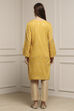 Yellow Rayon Straight Printed Kurta image number 3