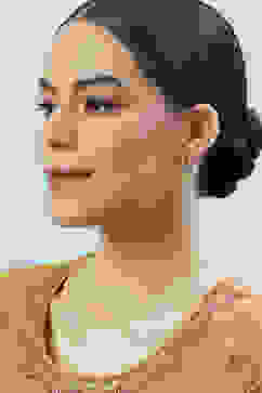 Crystal Brass Earrings image number 3