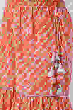 Aqua Coral Cotton Flared Garara Kurta Garara Suit Set image number 5