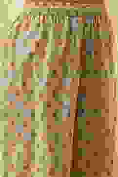 Beige Pure Cotton Floral Kalidar Kurta Set image number 2