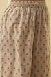 Beige Pure Cotton Floral Kalidar Kurta Set image number 2