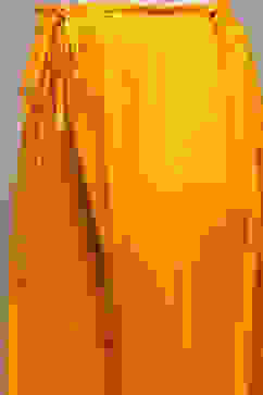 Yellow Viscose Straight Suit set image number 2