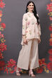 Off White Viscose Co-ord Set image number 3
