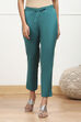 Rust Cotton Solid Regular Pants image number 4