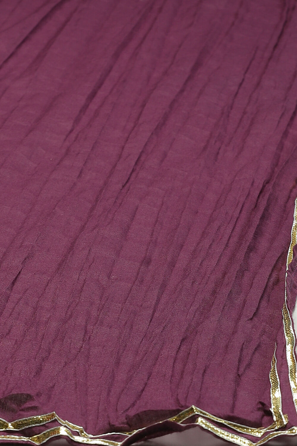 Navy Cotton Straight Kurta Palazzo Suit Set image number 3