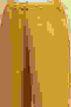 Yellow Yarn Dyed Angrakha Anarkali Suit Set image number 2