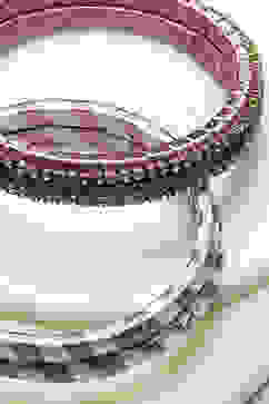 Lilac Plastic & Thread Bangles image number 1