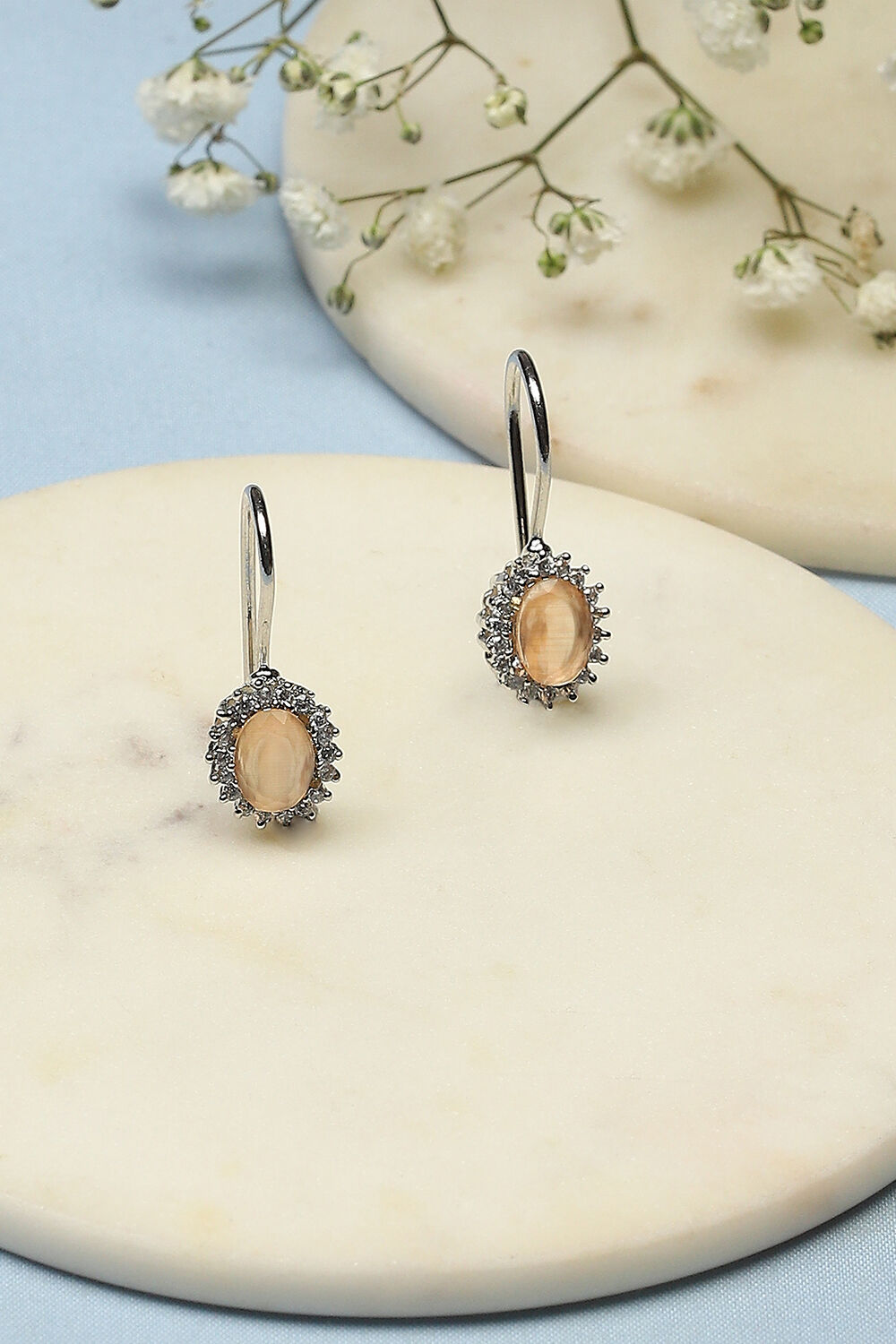 Peach Brass earrings image number 0