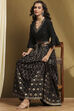 Black Shantoon Block Printed Festive Skirt image number 0