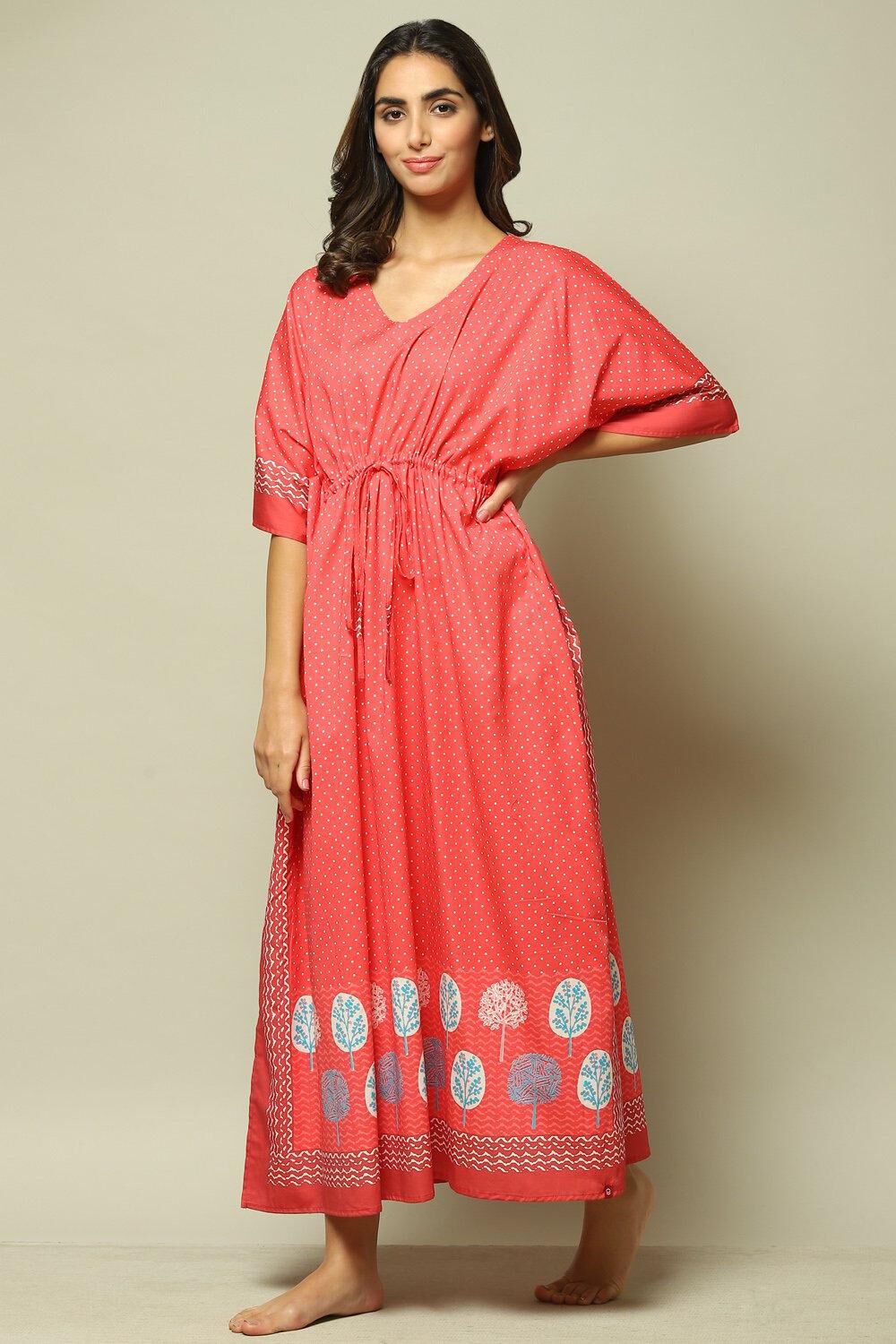 Blue Cotton Printed Nightwear image number 0