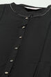 Charcoal Grey Cotton Pleated Kalidar Suit Set image number 1