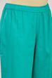 Turquoise Cotton Silk Printed Straight Kurta Set image number 2