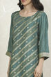 Pink Cotton Printed Embroidered Unstitched Suit Set image number 2