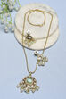 Mint Green Stone Necklace Set image number 2